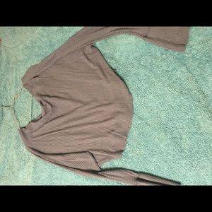 Off the shoulder long sleeve